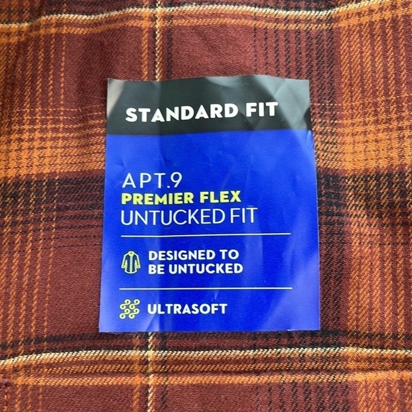 Men’s Ultra Soft Flannel Shirt, Standard Untucked Fit, Button Down, size S - Picture 4 of 6